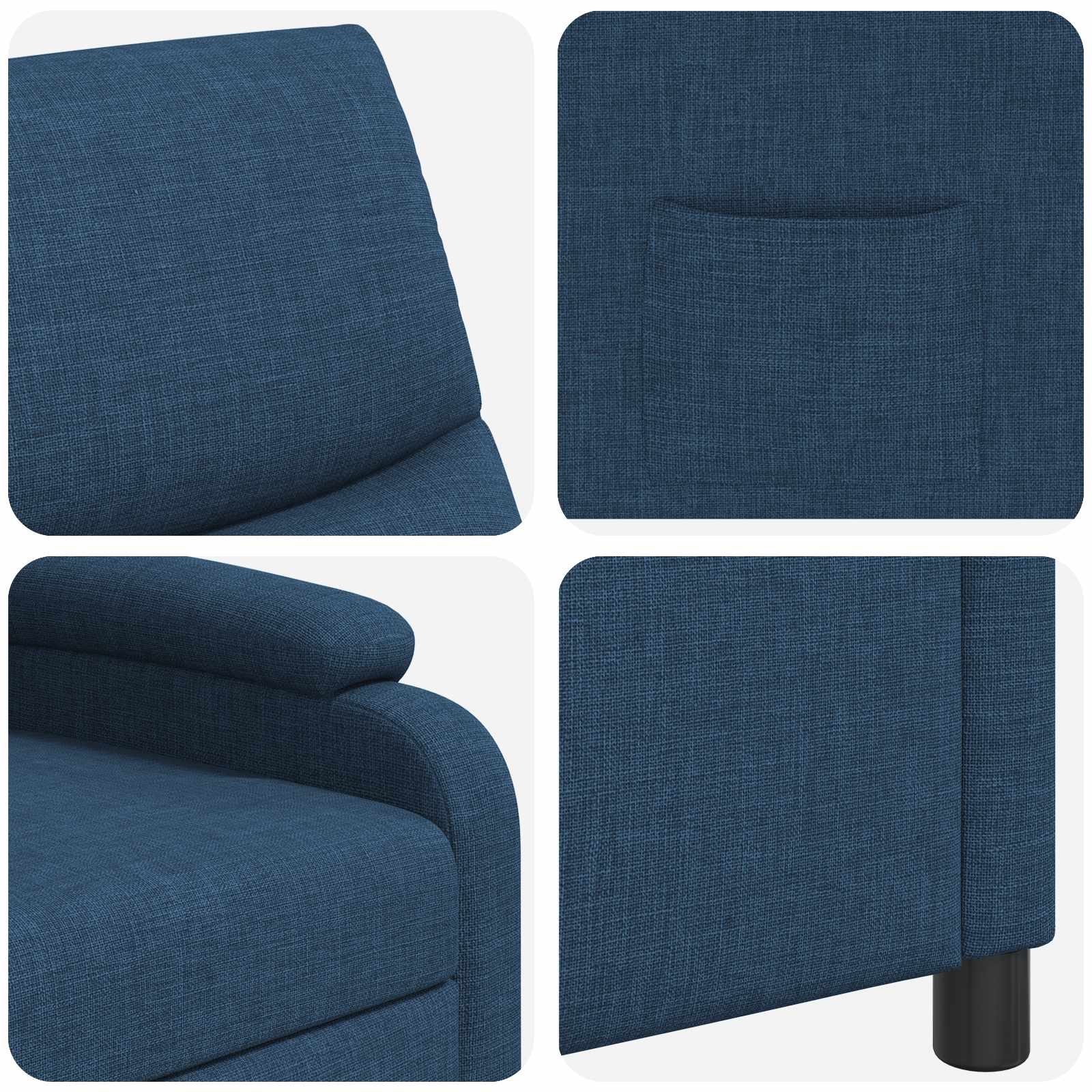 Relaxfauteuil Blauw Stof