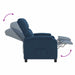 Relaxfauteuil Blauw Stof