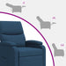 Relaxfauteuil Blauw Stof