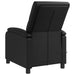 Massage Recliner Zwart Kunstleer