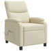 Massage Recliner Crèmekleurig Kunstleer