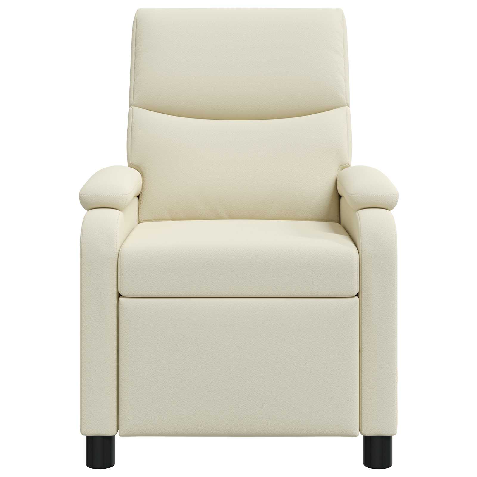 Massage Recliner Crèmekleurig Kunstleer