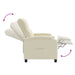 Massage Recliner Crèmekleurig Kunstleer