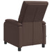 Massage Recliner Bruin Kunstleer