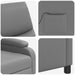 Massage Recliner Grijs Kunstleer