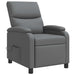 Massage Recliner Grijs Kunstleer