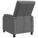 Massage Recliner Grijs Kunstleer