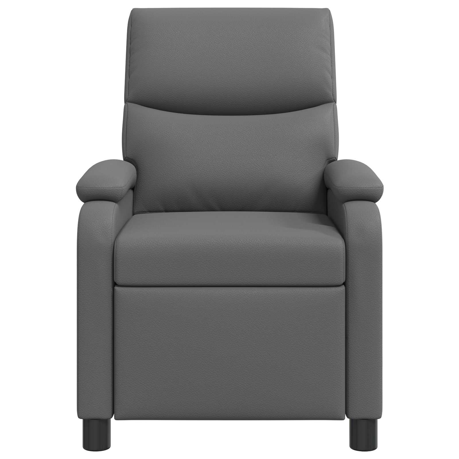 Massage Recliner Grijs Kunstleer