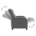 Massage Recliner Grijs Kunstleer