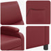 Massage Recliner Wijnrood Kunstleer
