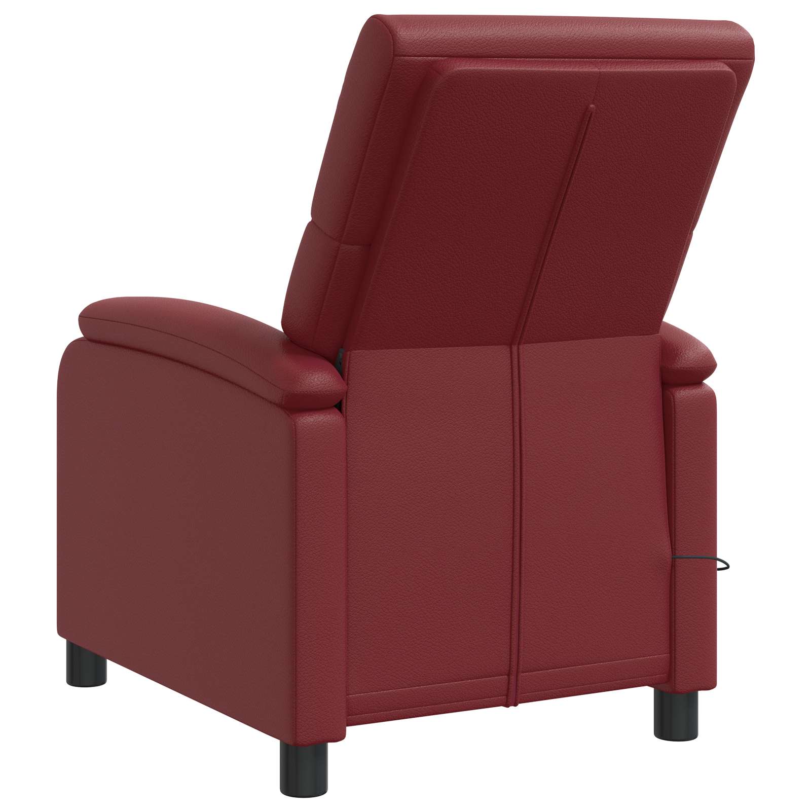 Massage Recliner Wijnrood Kunstleer
