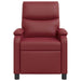 Massage Recliner Wijnrood Kunstleer