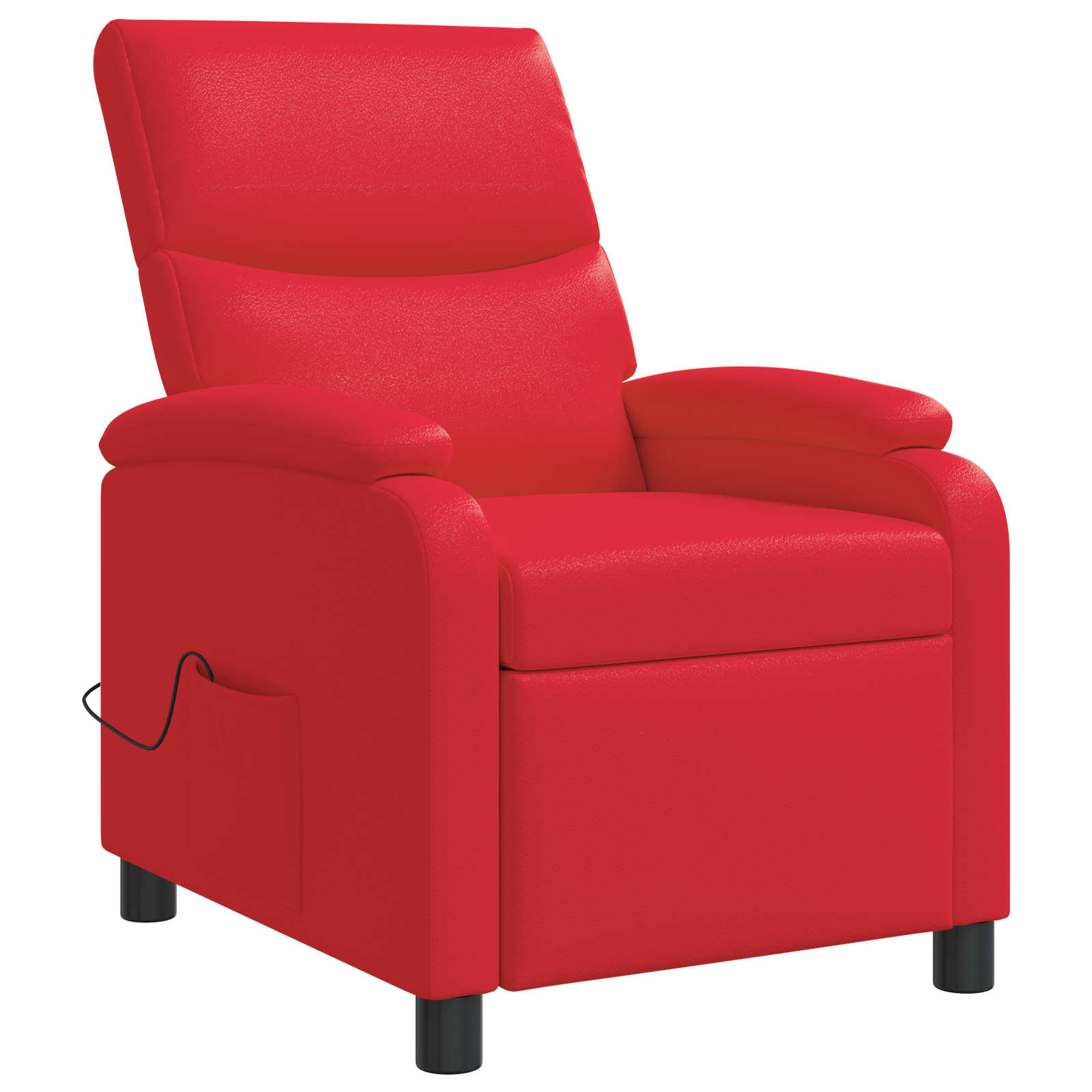 Massage Recliner Rood Kunstleer
