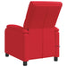 Massage Recliner Rood Kunstleer