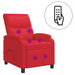 Massage Recliner Rood Kunstleer