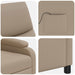Massage Recliner Cappuccino Kunstleer