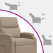 Massage Recliner Cappuccino Kunstleer