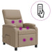 Massage Recliner Cappuccino Kunstleer