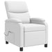 Massage Recliner Wit Kunstleer