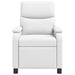 Massage Recliner Wit Kunstleer