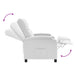 Massage Recliner Wit Kunstleer