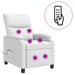 Massage Recliner Wit Kunstleer