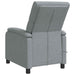 Massage Recliner Lichtgrijs Stof