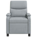 Massage Recliner Lichtgrijs Stof