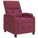 Massage Recliner Wijnrood Stof