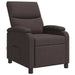 Massage Recliner Donkerbruin Stof