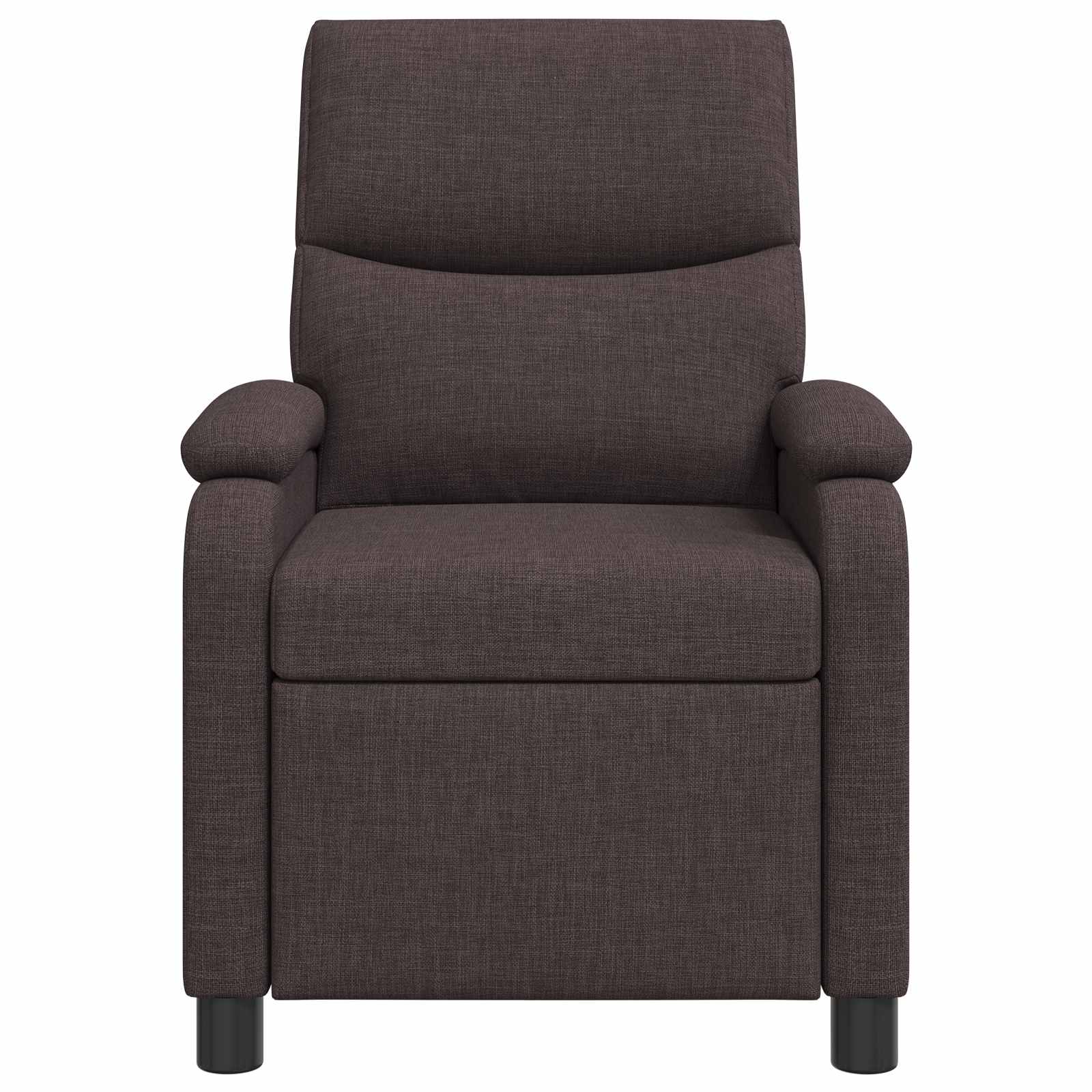 Massage Recliner Donkerbruin Stof