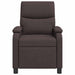 Massage Recliner Donkerbruin Stof