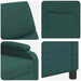 Massage Recliner Donkergroen Stof