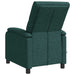 Massage Recliner Donkergroen Stof