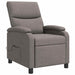 Massage Recliner Taupe Stof