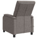 Massage Recliner Taupe Stof