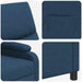 Massage Recliner Blauw Stof