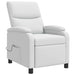 Massage Recliner Wit Stof