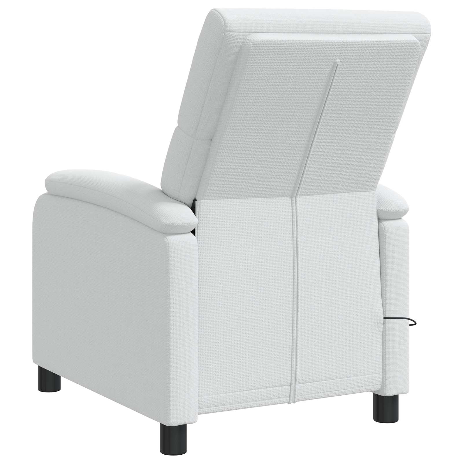 Massage Recliner Wit Stof