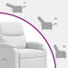 Massage Recliner Wit Stof