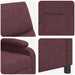 Massage Recliner Paars Stof