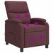 Massage Recliner Paars Stof