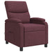 Massage Recliner Paars Stof