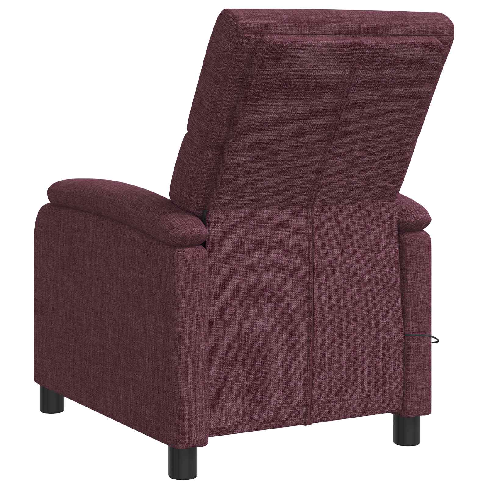 Massage Recliner Paars Stof