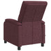 Massage Recliner Paars Stof