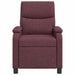 Massage Recliner Paars Stof
