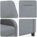 Relaxfauteuil Lichtgrijs Stof