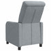 Relaxfauteuil Lichtgrijs Stof