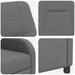 Relaxfauteuil Donkergrijs Stof