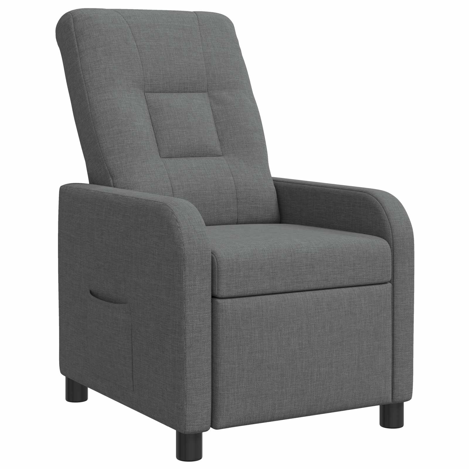 Relaxfauteuil Donkergrijs Stof